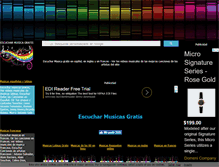 Tablet Screenshot of escuchar-musica-espagnola.com